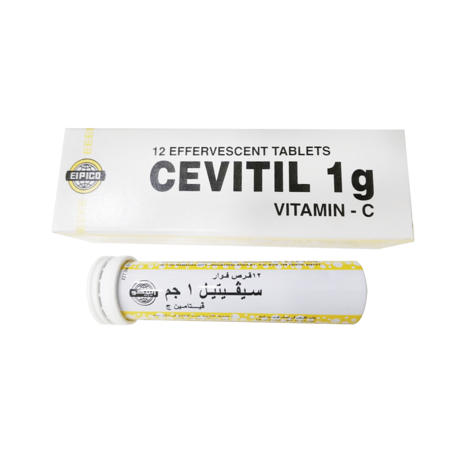 أقراص فوار سفيتيل 1 جم CEVITIL 1G VITAMIN C
