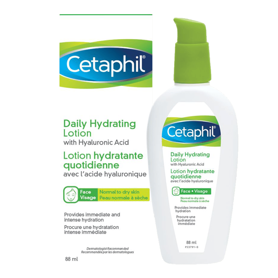سيتافيل لوشن يومي للوجه للبشرة الجافة 88 مل CETAPHIL DAILY HYDRATING LOTION HYDATANTE QUOTIDIENNE
