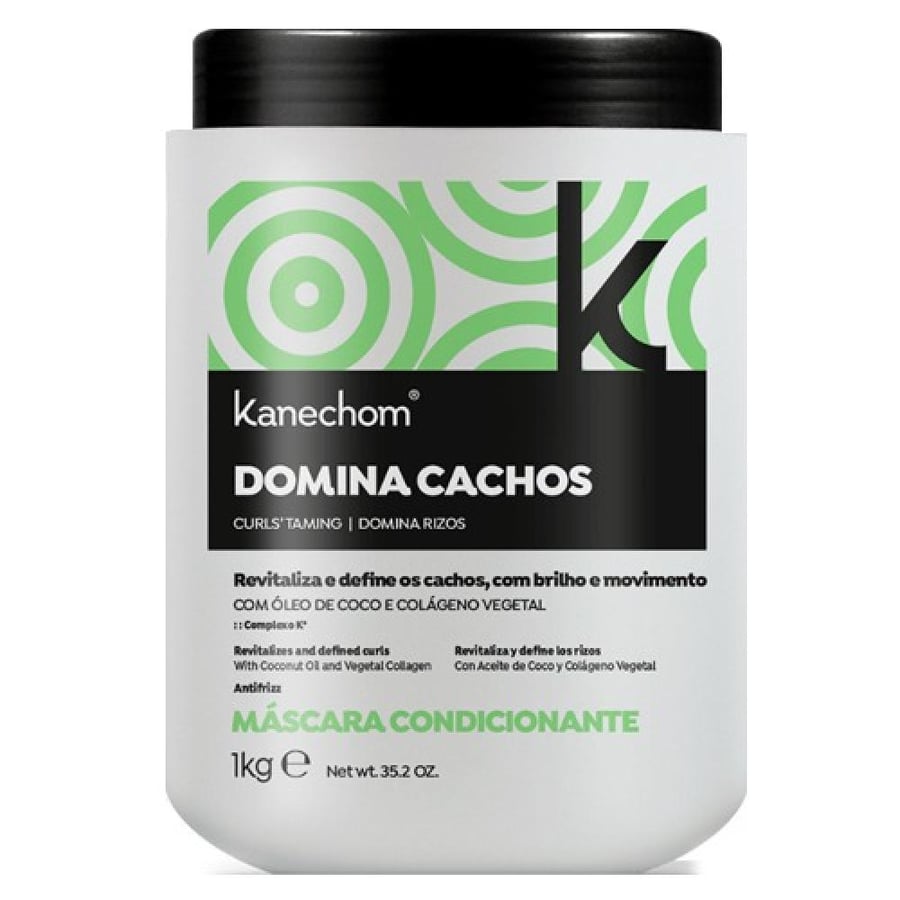 كانشوم ماسك للشعر المجعد والمتطاير بزيت جوز الهند والكولاجين النباتي 1000 جرام KANECHOM CURLSTAMING HAIR MASK