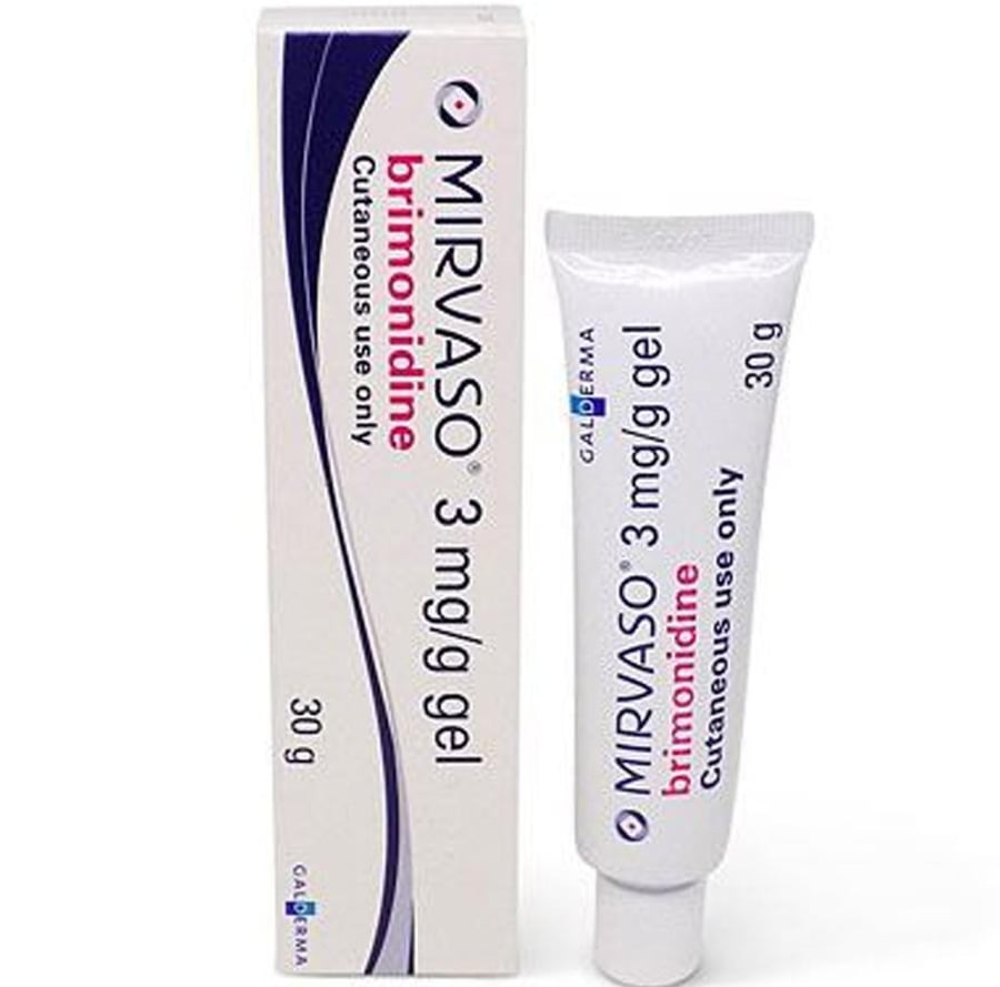 ميرفاسو جل بريمونيدين لتخفيف وردية واحمرار الجلد 30 جرام GALDERMA MIRVASO BRIMONIDINE CUTANEOUS USE ONLY