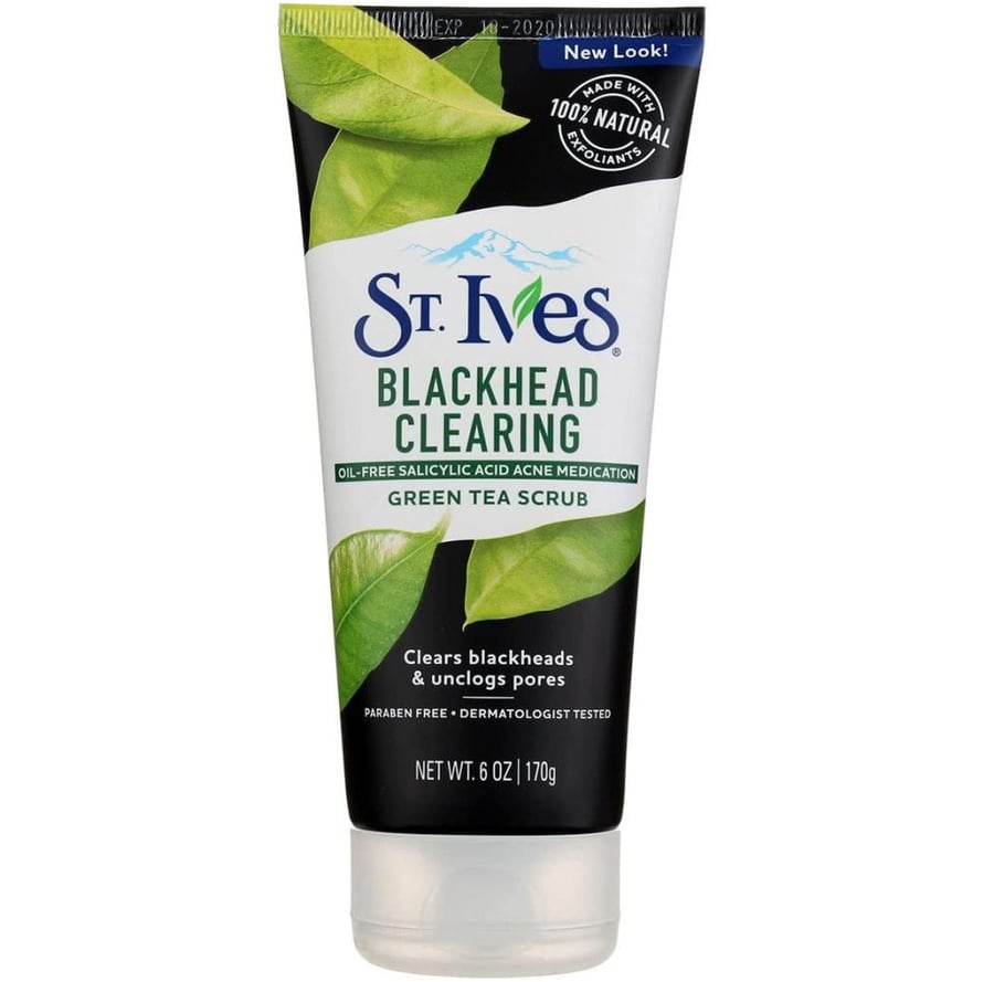 سانت ايفز مقشر البشرة بالشاي الاخضر 170 جرام st ives blackhead clearing green tea and bamboo scrub