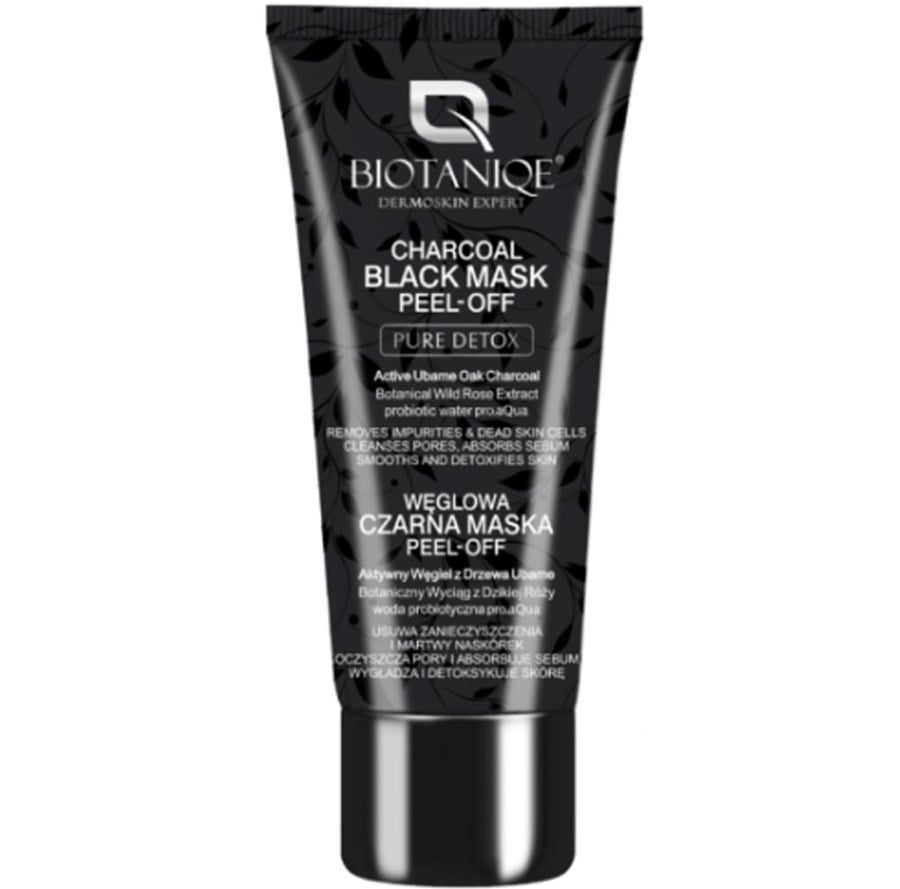بيوتانيك ماسك مقشر عميق بالفحم 50 مل BIOTANIQE DERMOSKIN EXPERT CHARCOAL BLACK MASK PEEL OFF