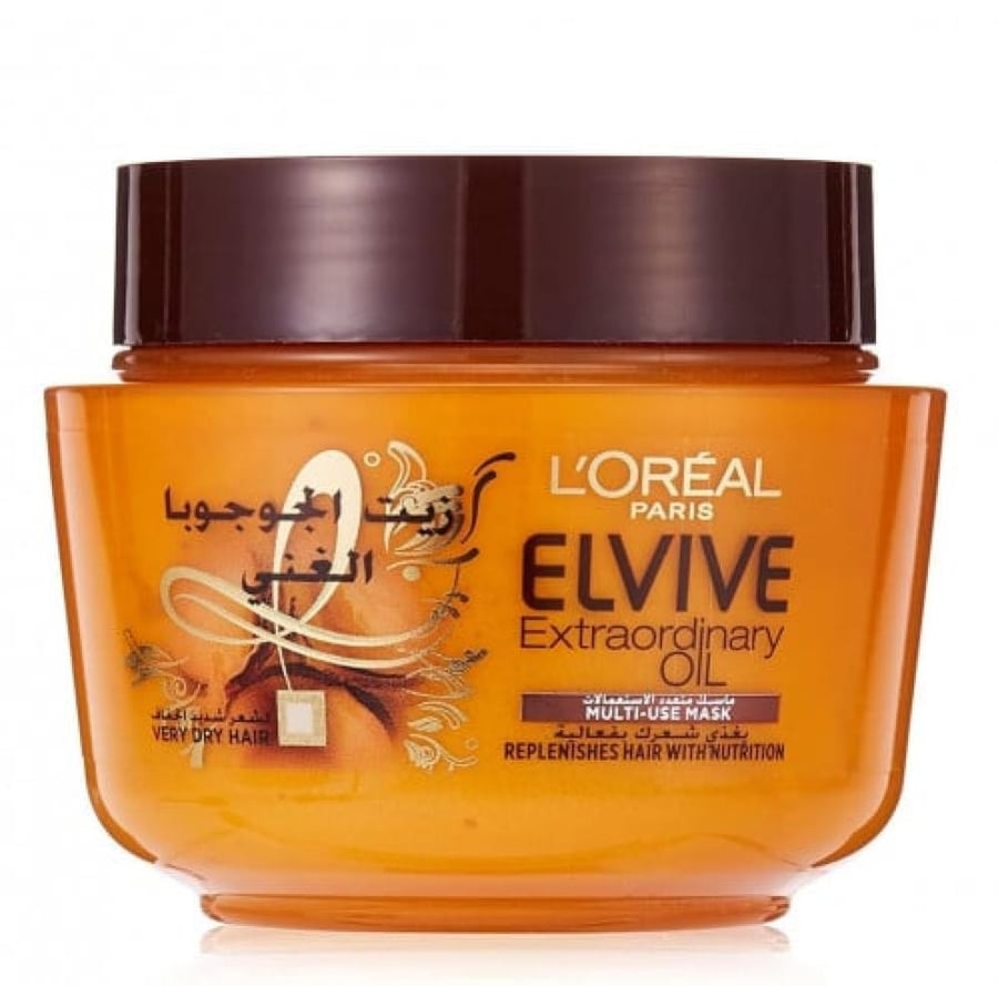لوريال ماسك شعر متعدد الاستعمالات بزيت الجوجوبا 300 مل LOREAL PARIS ELVIVE EXTRAORDINARY OIL MULTI DSE MASK