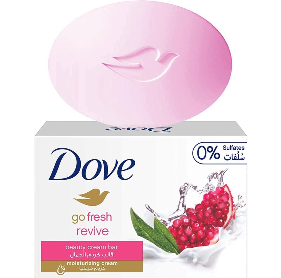 دوف صابونة لمسة انتعاش بالرمان موجه حيوية 135مل DOVE GO FRESH REVIVE BEAUTY CREAM BAR