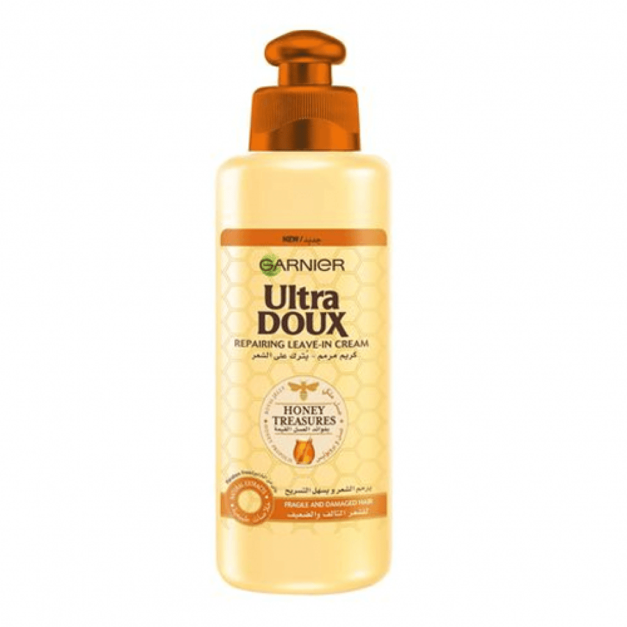 غارنييه GARNIER ULTRA DOUX كريم مرمم بالعسل يترك على الشعر 200 مل