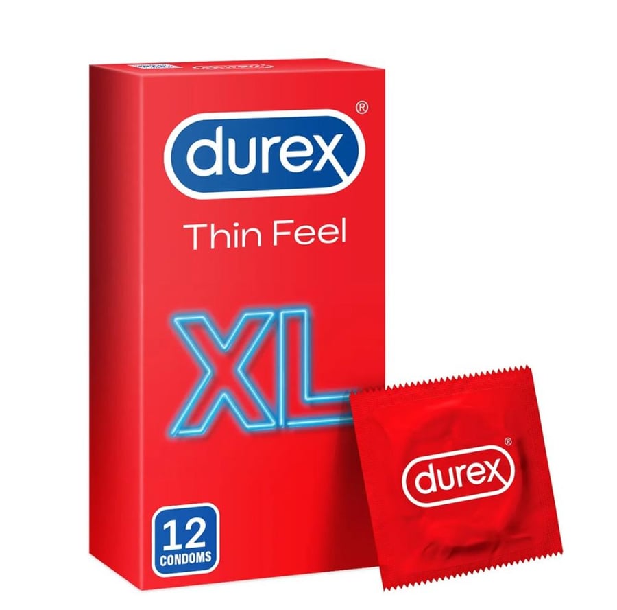 ديوركس واقي ذكري حميمي رقيقة مع مزيد من المزلق 12 كيس DUREX THIN FEEL XL