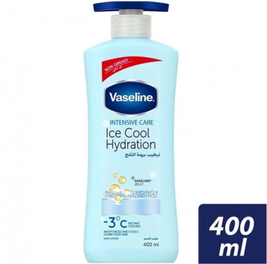 فازلين لوشن ترطيب برودة الثلج 400 مل VASELINE INTENSIVE CARE ICE COOL HYDRATION