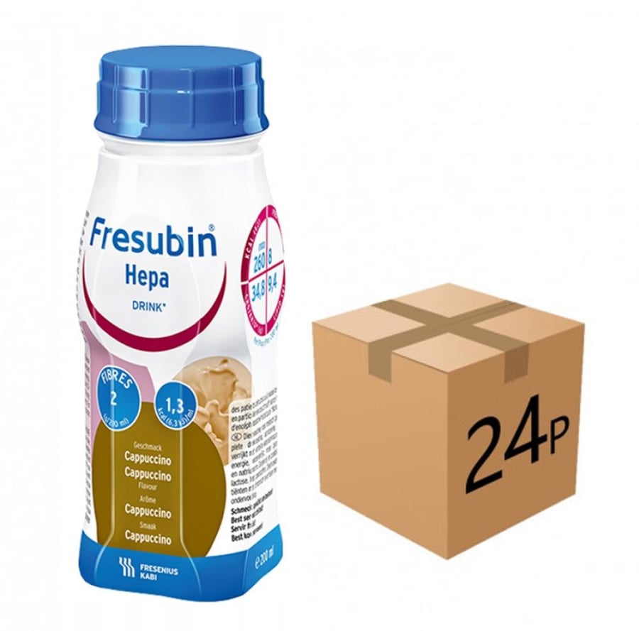 فريزوبين هيبا مكمل غذائي كامل لمرضى الفشل الكبدي الحاد والمزمن 200مل FRESENIUS KABI FRESUBIN HEPA DRINK