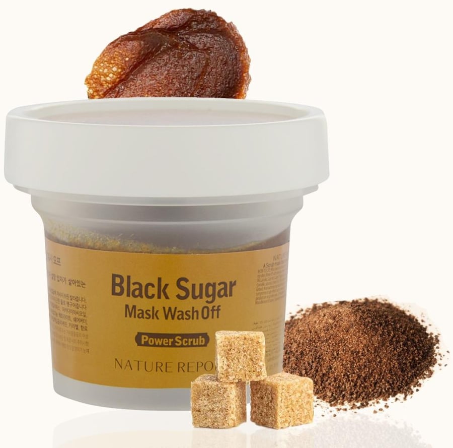 ناتشور ريبورت قناع السكر الاسود 100 جرام NATURE REPORT BLACK SUGAR MASK WASH OFF POWER SCRUB