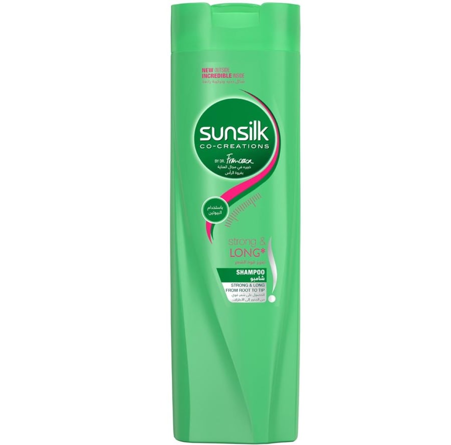 شامبو صنسيلك لتعزيز قوة الشعر 400 مل SUNSILK CO CREATIONS STRONG LONG SHAMPOO