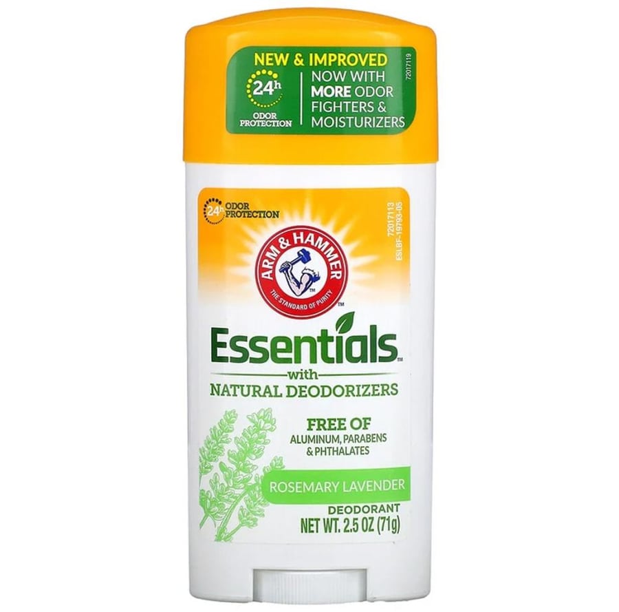 ارم اند هامر مزيل عرق منعش بالروز لافندر مزيلات رائحة طبيعية بتوت العرعر النقي 71 جرام ARM   HAMMER ESSENTIALS WITH NATURAL DEODORIZERS