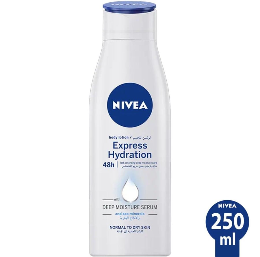 نيفيا لوشن جسم الترطيب السريع 250 مل NIVEA BODY LOTION EXPRESS HYDRATION 48H