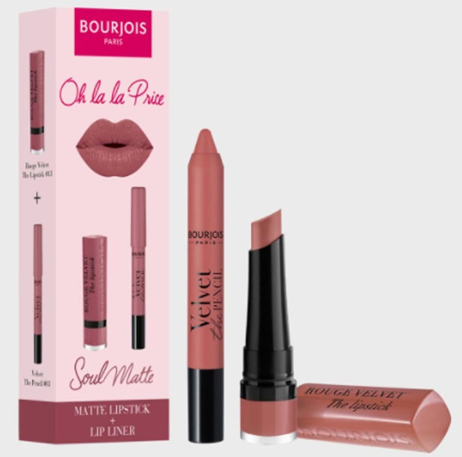 بورجويس قلم تحديد الشفاة   روج شفاة BOURJOIS PARIS SOUL MATTE MATTE LIPSTICK LIP LINER