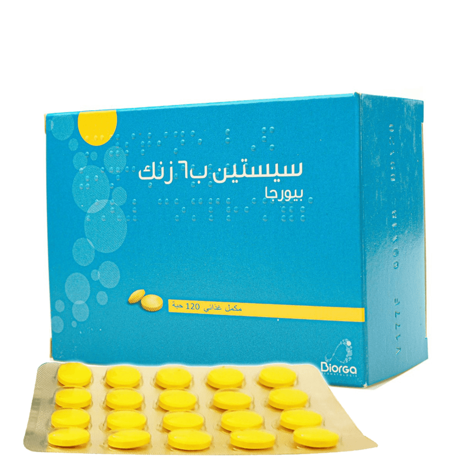 سيستين ب 6 زنك مكمل غذائي 120 حبة