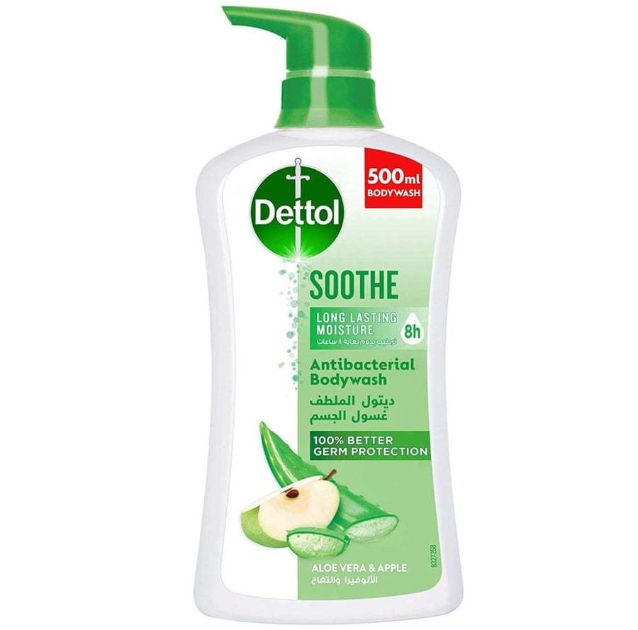 سائل استحمام ديتول الالوفيرا والتفاح 500 مل DETTOL ANTIBACTERIAL BODY WASH