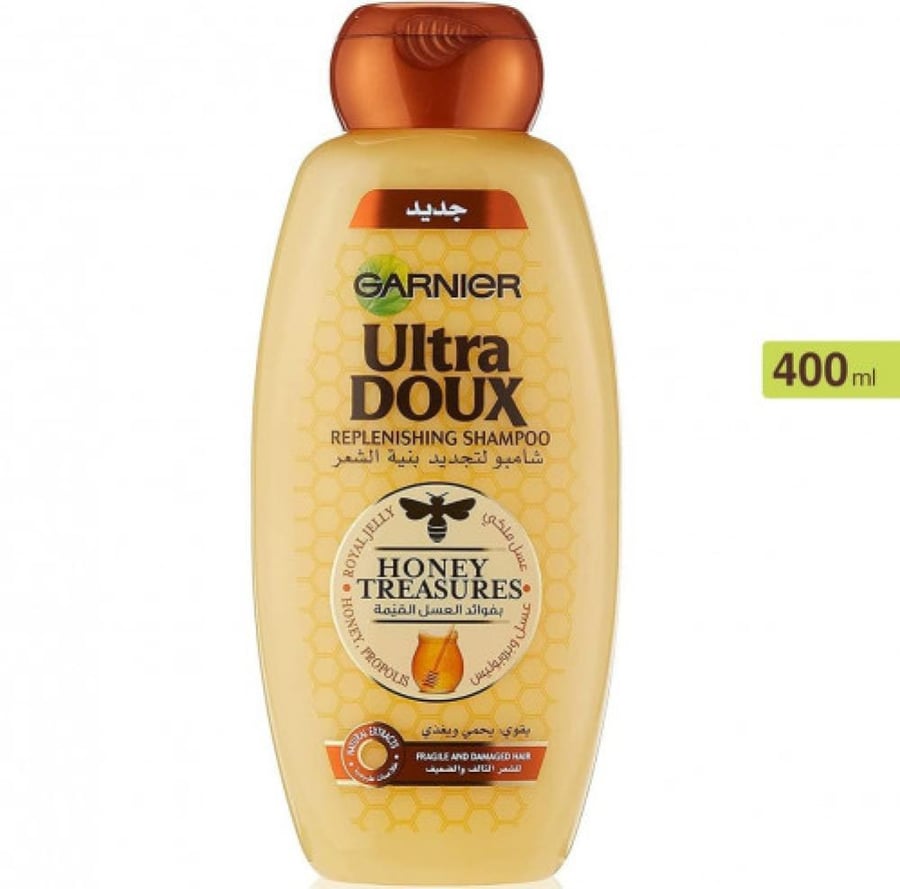 غارنيه الترا دوكس شامبو لتجديد بنية الشعر بفوائد العسل 400مل GARNIER ULTRA DOUX PURIFYING SHAMPOO