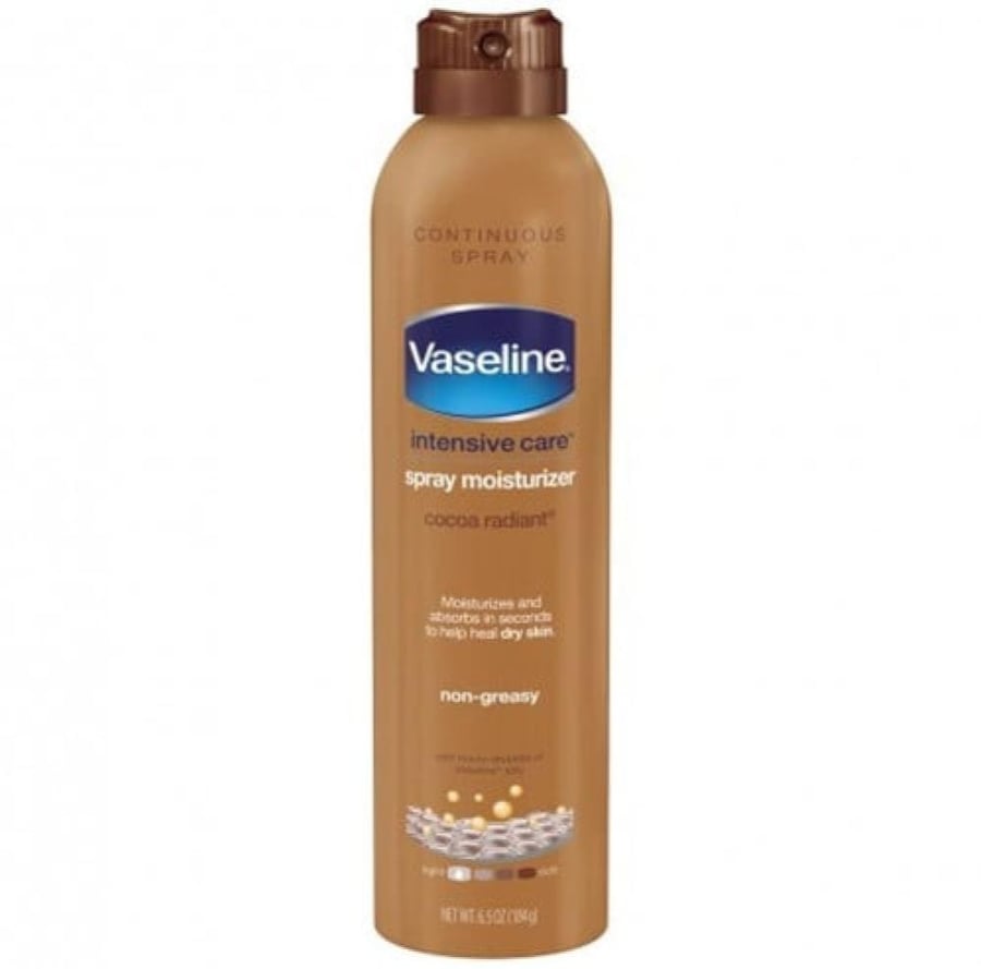 فازلين بخاخ وهج الكاكاو ترطيب وإصلاح البشرة الجافة 190 مل vaseline intensive care spray moisturizer cocoa radiant