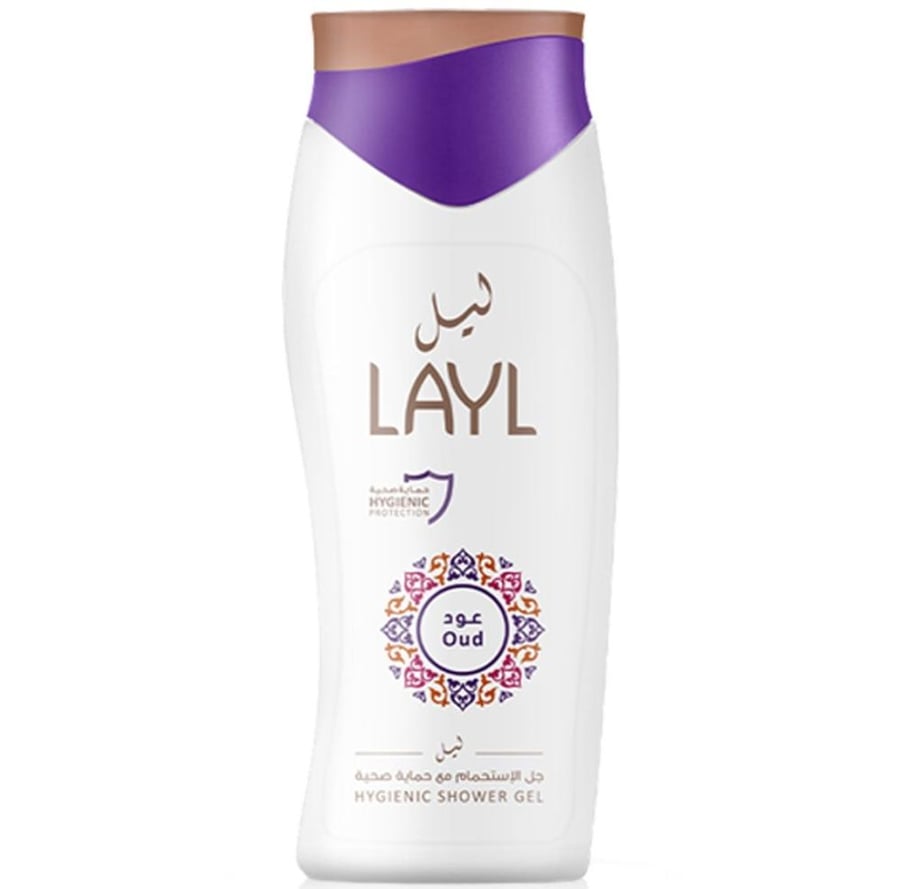 ليل جل استحمام مع حماية صحية برائحة العود 250 مل LAYL OUD HYGIENIC SHOWER GEL