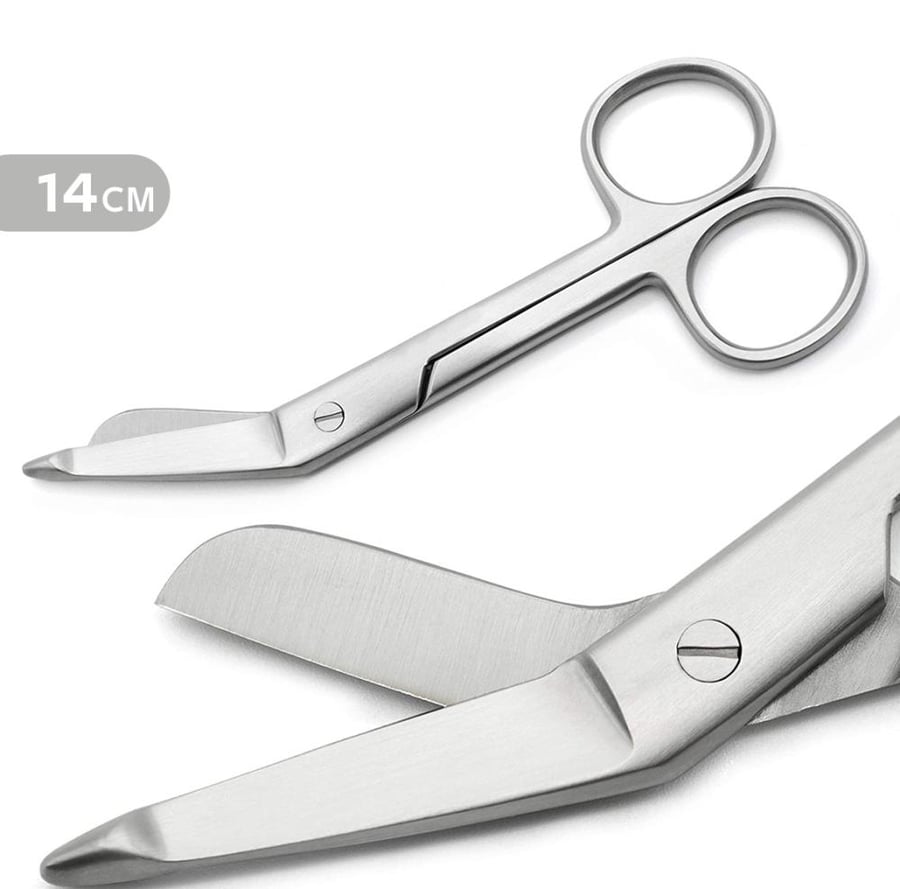 مقص الجبيرة والضمادات 14 سم Bandage Scissors Stainless Steel 14cm Medium High Quality Workmanship