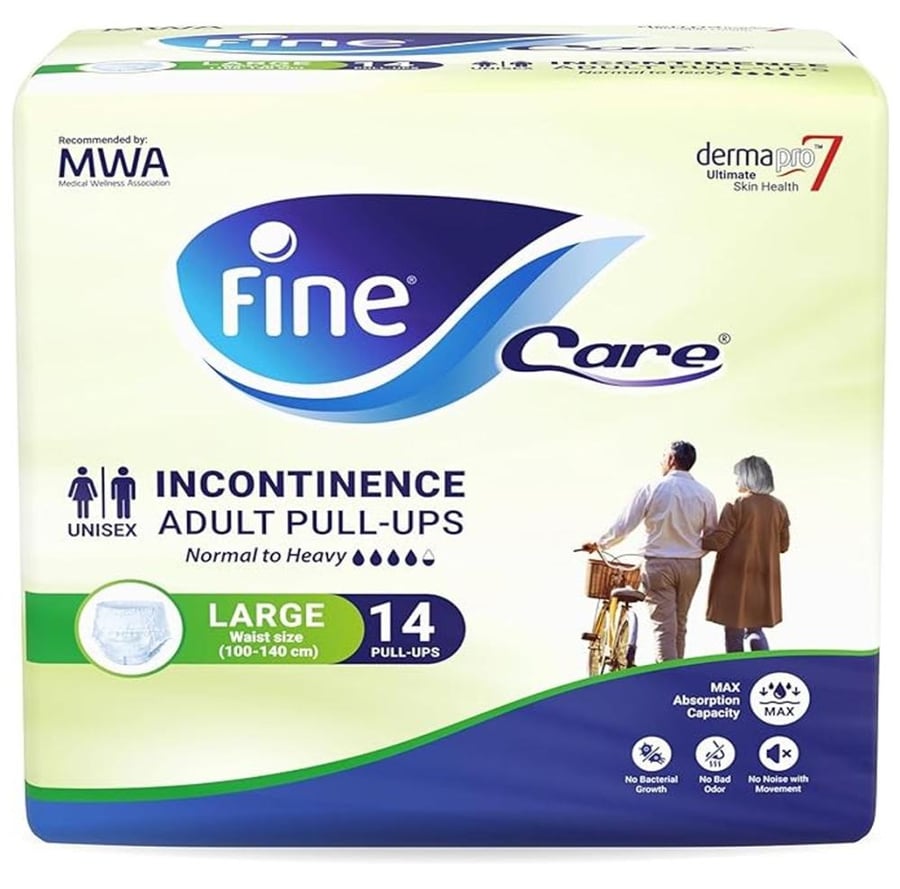 حفايض فاين كير fine care للبالغلين 14 حبة   L