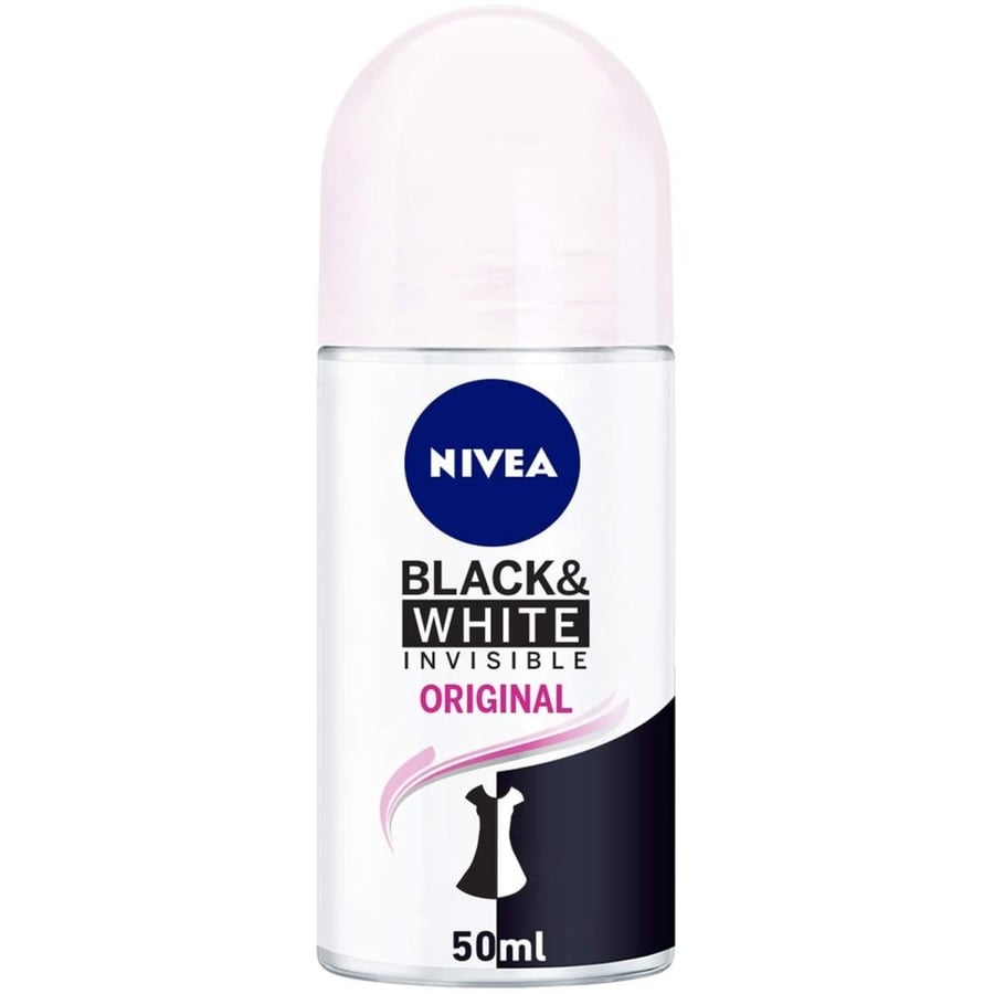 نيفيا بلاك اند وايت الاصلي مزيل عرق 50 مل NIVEA ANTI PERSPIRANT BLACK   WHITE ORIGINAL INVISIBLE