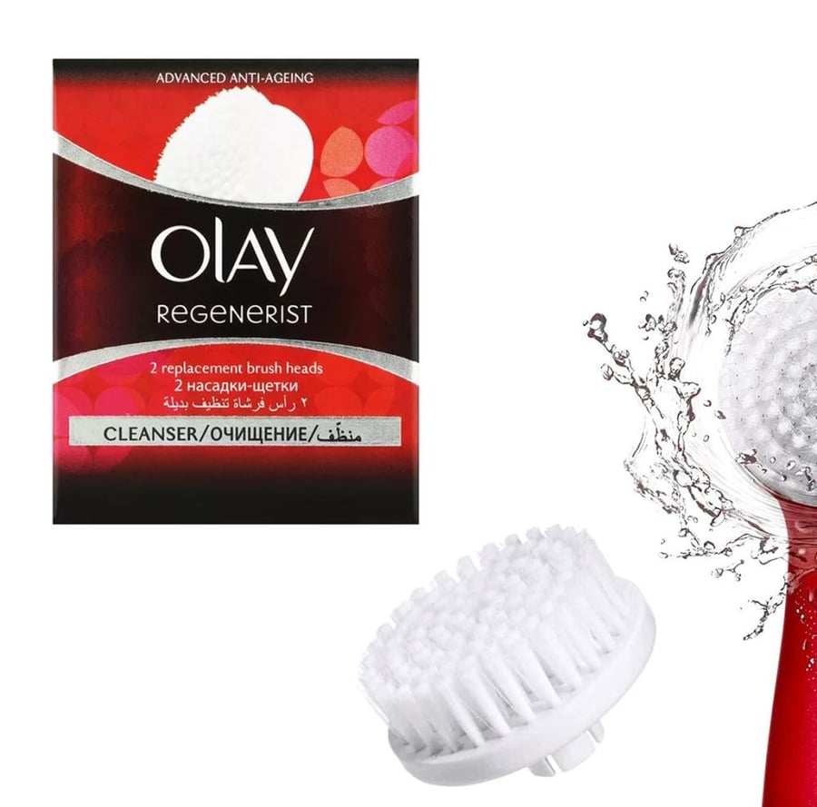 اولاي فرشاة تنظيف البشرة لمكافحة متطورة لعلامات التقدم في السن 2 فرشة OLAY REGENERIST CLEANSER 2 REPLACEMENT BRUSH HEADS