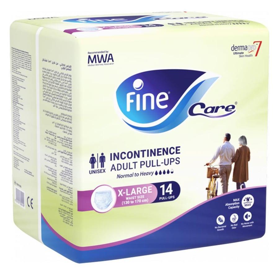 حفايض فاين كير fine care للبالغلين 14 حبة XL