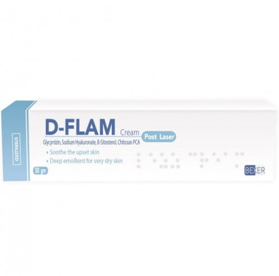 دي فلام كريم مرطب للجلد بعد جلسات الليزر 50 جرام BEXER D FLAM CREAM