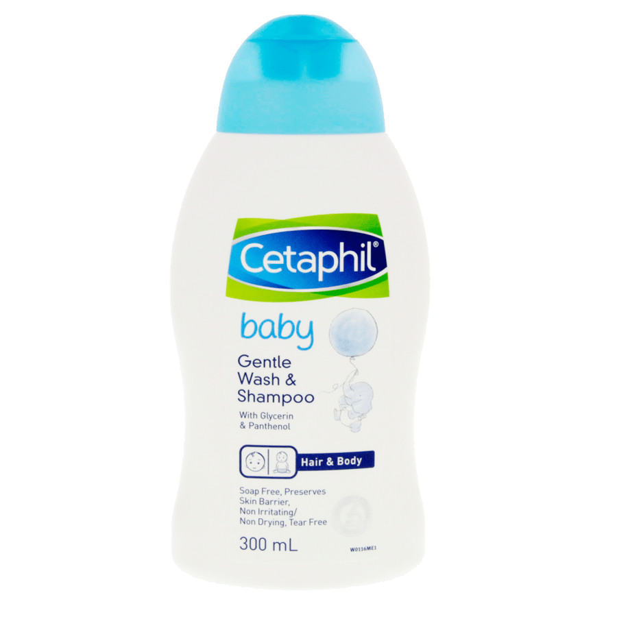 سيتافيل بيبي شامبو وغسول للشعر والجسم للأطفال 300 مل CETAPHIL BABY GENTLE WASH   SHAMPOO