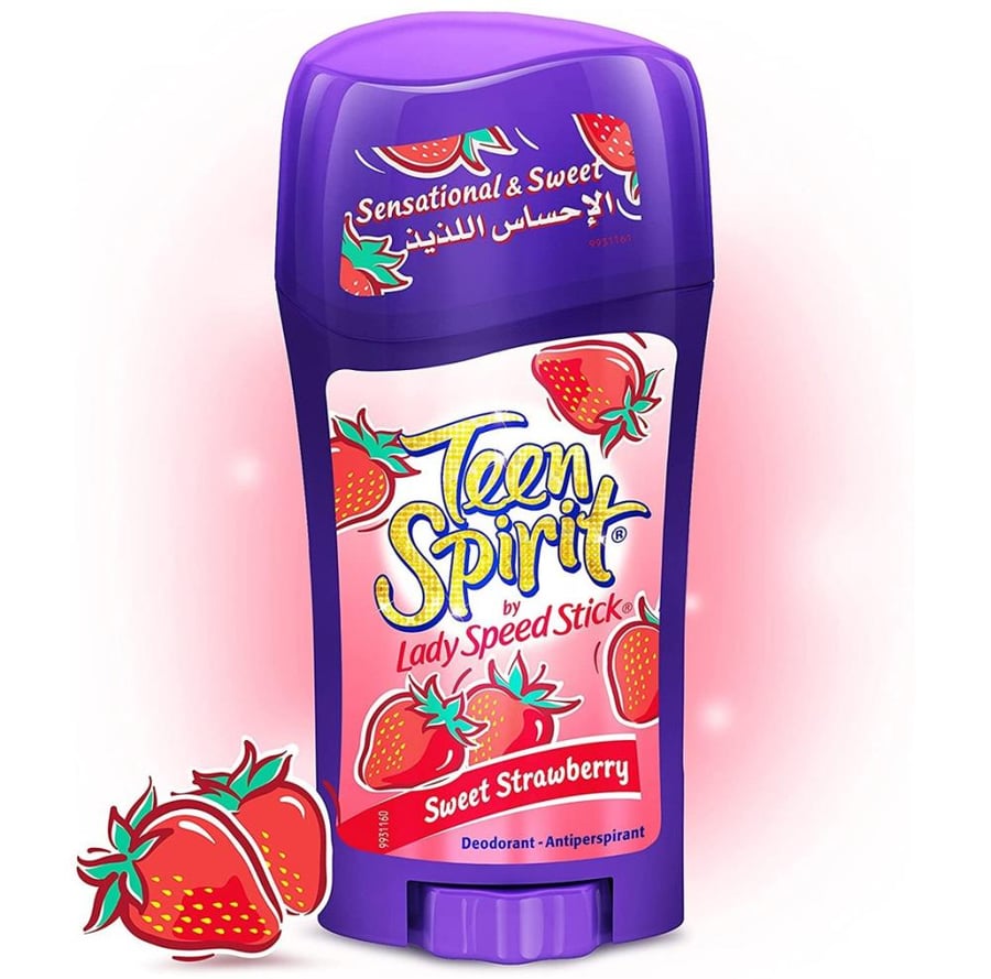 مزيل عرق ليدي سبيد ستيك تين سبيريت الاحساس اللذيذ برائحة الفراولة 65جرام LADY SPEED STICK TEEN SPIRIT SWEET STRAWBERRY