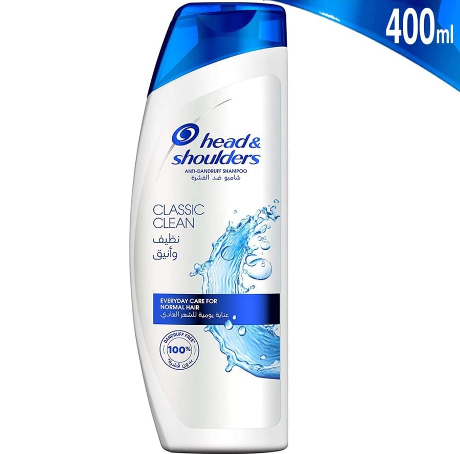 شامبو هيد آن شولدرز نظيف وأنيق 400 مل head and shoulders anti dandruff shampoo classic clean