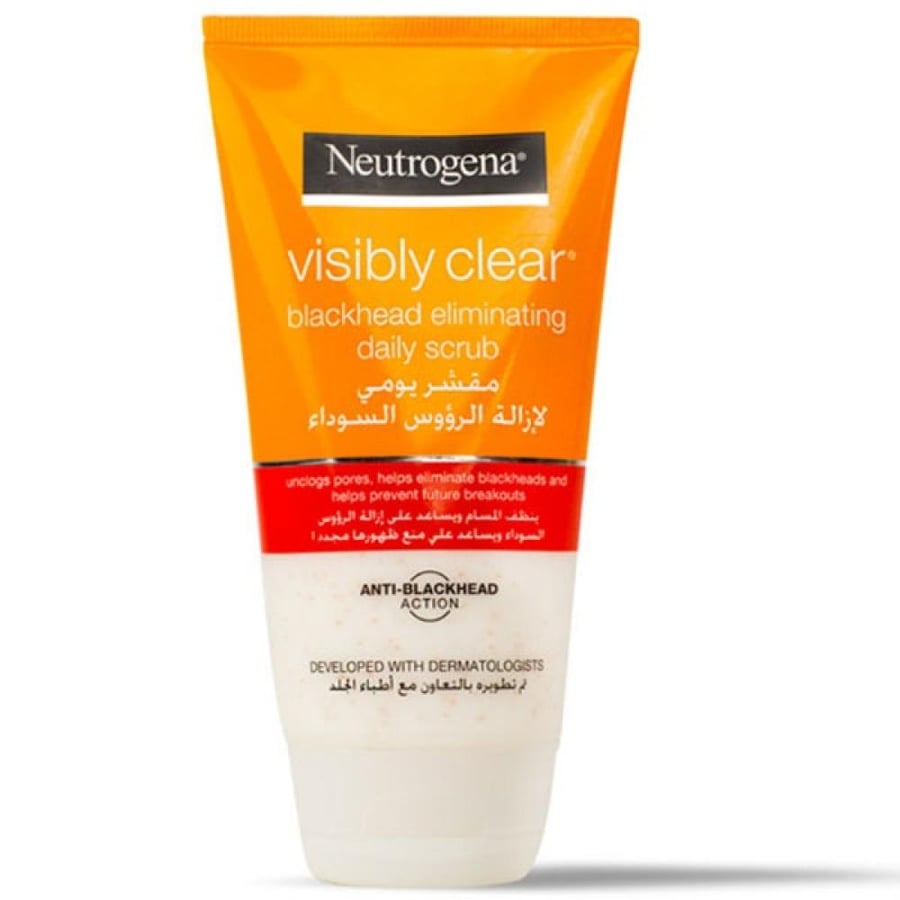نيتروجينا مقشر يومي لإزالة الرؤوس السوداء وتنظيف المسام 150مل NEUTROGENA VISIBLY CLEAR BLACKHEAD ELIMINATING DAILY SCRUB