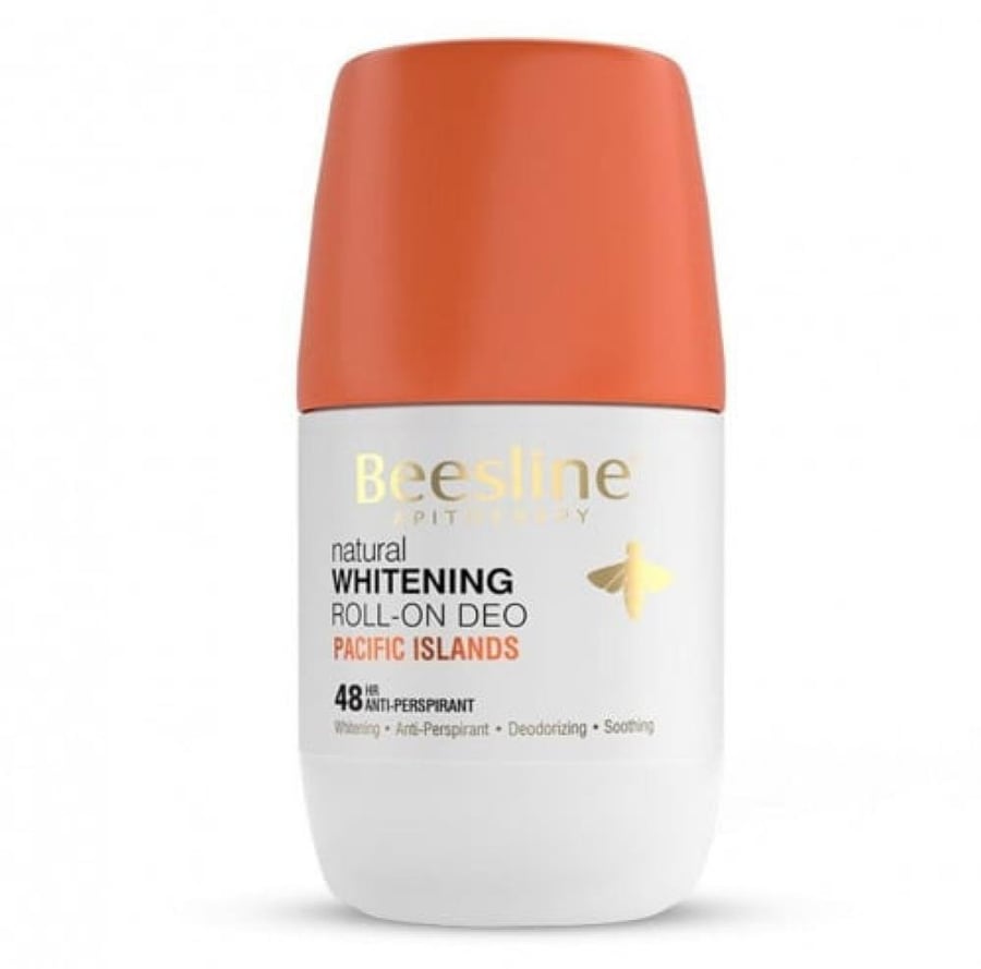 بيزلين رول اون مزيل الرائحة الطبيعي لتفتيح البشرة جزر الباسيفيك 50 مل BEESLINE APITHERAPY NATURAL WHITENING PACIFIC ISLANDS