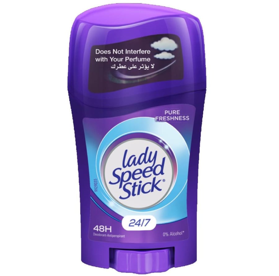 مزيل عرق ليدي سبيد ستيك 24 7 بيور فيشنس 40 جرام LADY SPEED STICK PURE FRESHNESS 48H