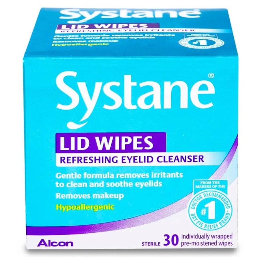 مناديل مبللة لتنظيف الجفن من سيستين   30 كيس SYSTANE LID WIPS REFRESHING EYELID CLEANSER