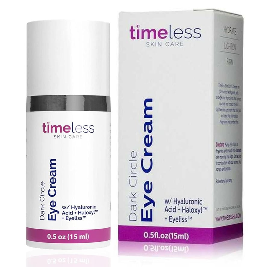 تايم ليس سكين كير كريم مرطب حول العين لتقليل الهالات السوداء 15مل TIMELESS SKIN CARE DARK CERCLE EYE CREAM