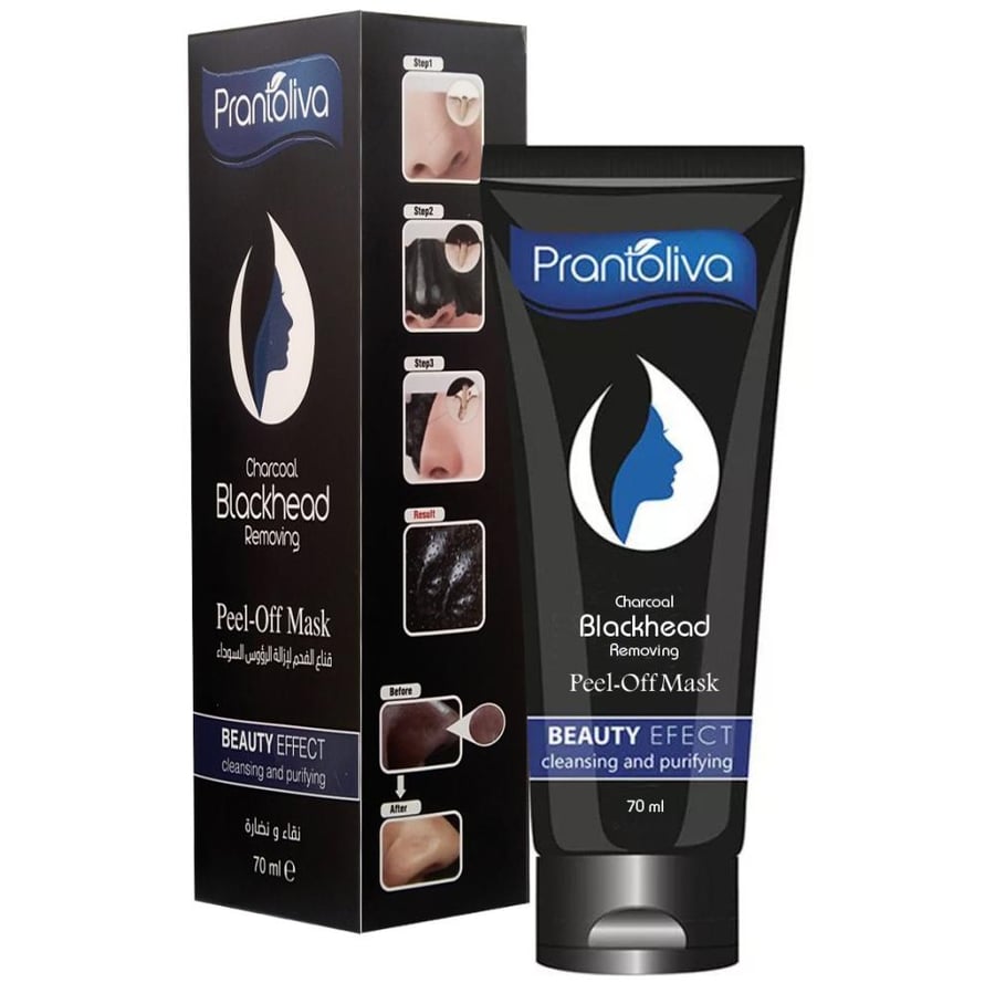 برانتوليفا بلاكهيد قناع الفحم لإزالة الرؤوس السوداء 70 مل PRANTOLIVA CHARCOAL BLACKHEAD REMOVING PEEL OFF MASK