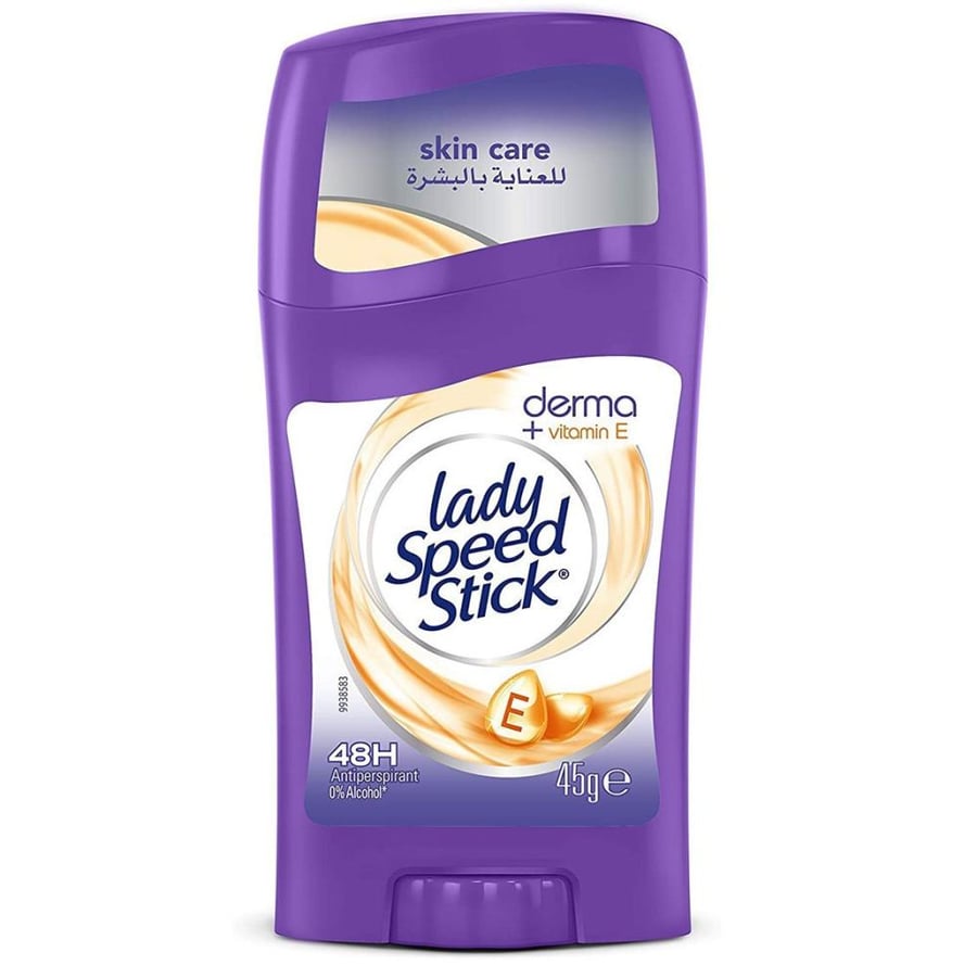 مزيل عرق ليدي سبيد ستيك ديرما فيتامين ه 45 جرام LADY SPEED STICK DERMA VITAMIN E 48H