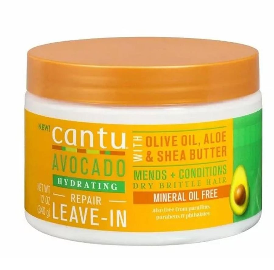 كانتو كريم مرطب للشعر بالأفوكادو وزيت الزيتون وزبدة الشيا والصبار 340 جرام CANTU WITH OLIVE OIL ALOE AND SHEA BUTTER