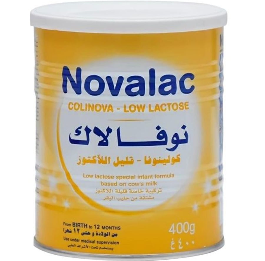 حليب اطفال نوفالاك كولينوفا قليل اللاكتوز 400 جرام NOVALAC COLINOVA LOW LACTOSE