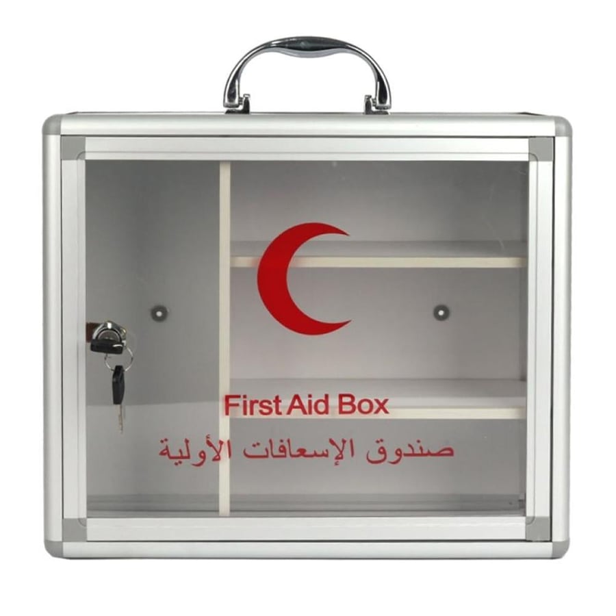 صندوق اسعافات أولية صيدلية جدارية 38 عرض   13 عمق   34 ارتفاع