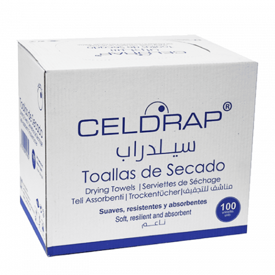سيلدراب مناديل تنظيف 30 40 سم 100 قطعة CELDRAP TOALLAS DE SECADO