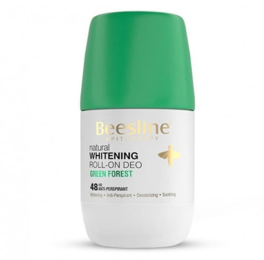 بيزلين رول اون مزيل الرائحة الطبيعي لتفتيح البشرة لمسة من الغابة 50 مل BEESLINE APITHERAPY NATURAL WHITENING GREEN FOREST