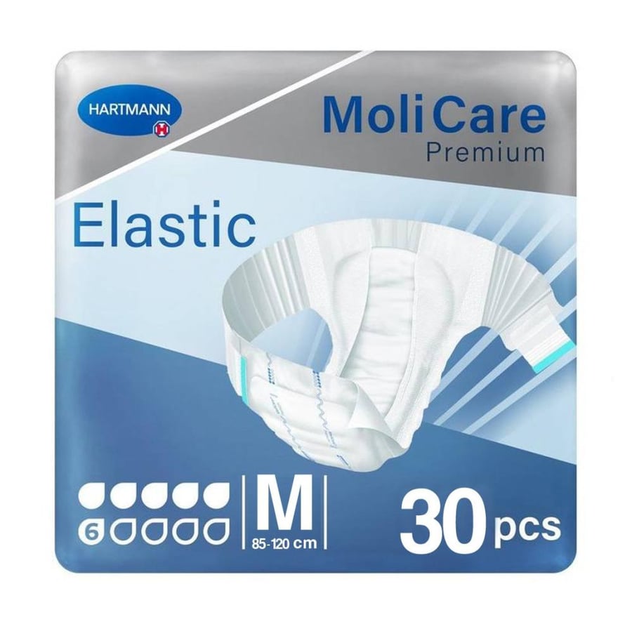 حفايض البالغين مولي كير بريميوم الاستيك M صنع ألماني 30 حفاض MOLI CARE ELASTIC