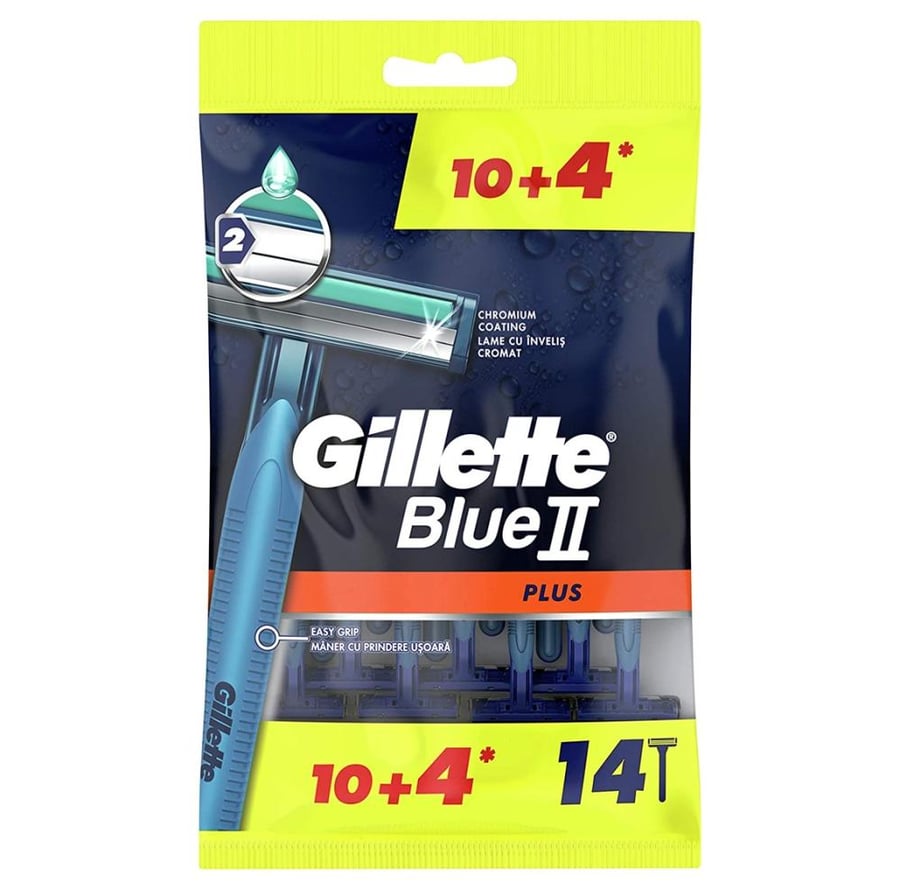 شفرات حلاقة جيليت بلو 2 بلس GILLTTE blue 2 plus 14