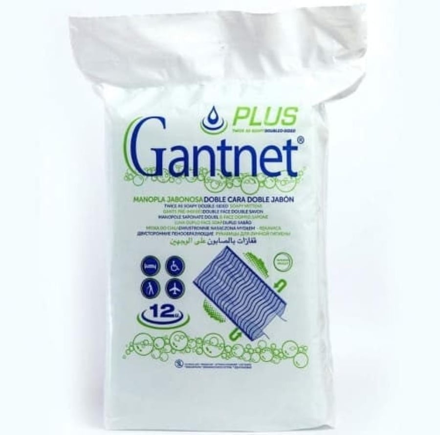 بلس جانتنت قفازات بالصابون على الوجهين 12 PLUS TWICE AS SOAPY DOUBLED SIDED GANTNET