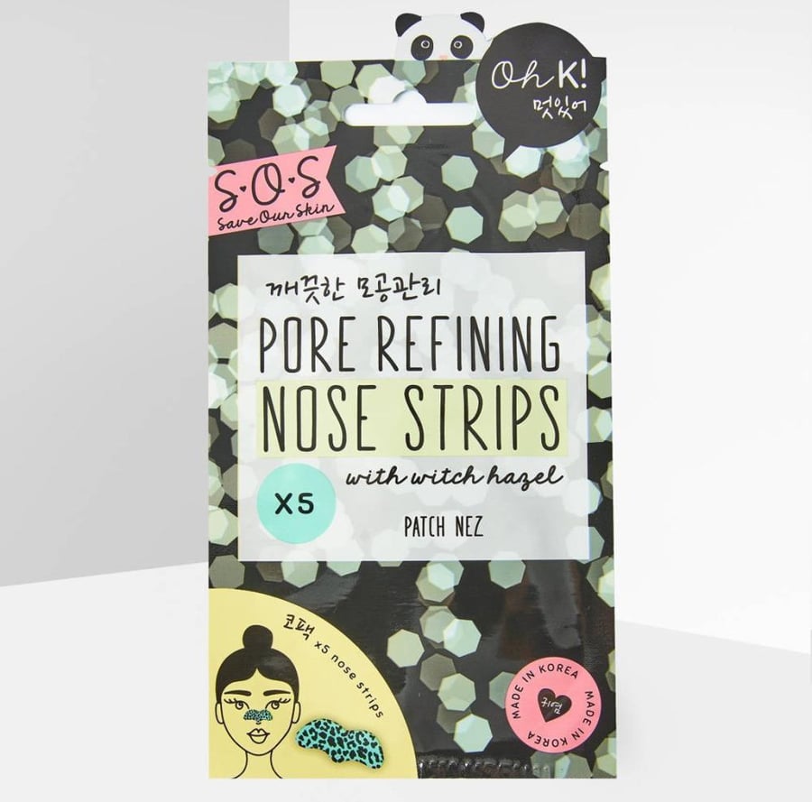 لصق تنظيف الانف من الرؤوس السوداء oh k لتضييق المسامات وتنظيف الانف OH K PORE REFINING NOSE STRIPS