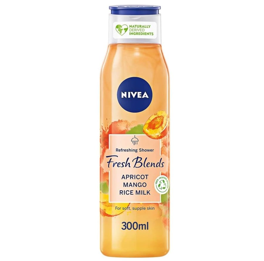 نيفيا سائل استحمام منعش فريش بلاندز مشمش مانجو وحليب الارز 300مل NIVEA REFRESHING SHOWER FRESH BLENDS