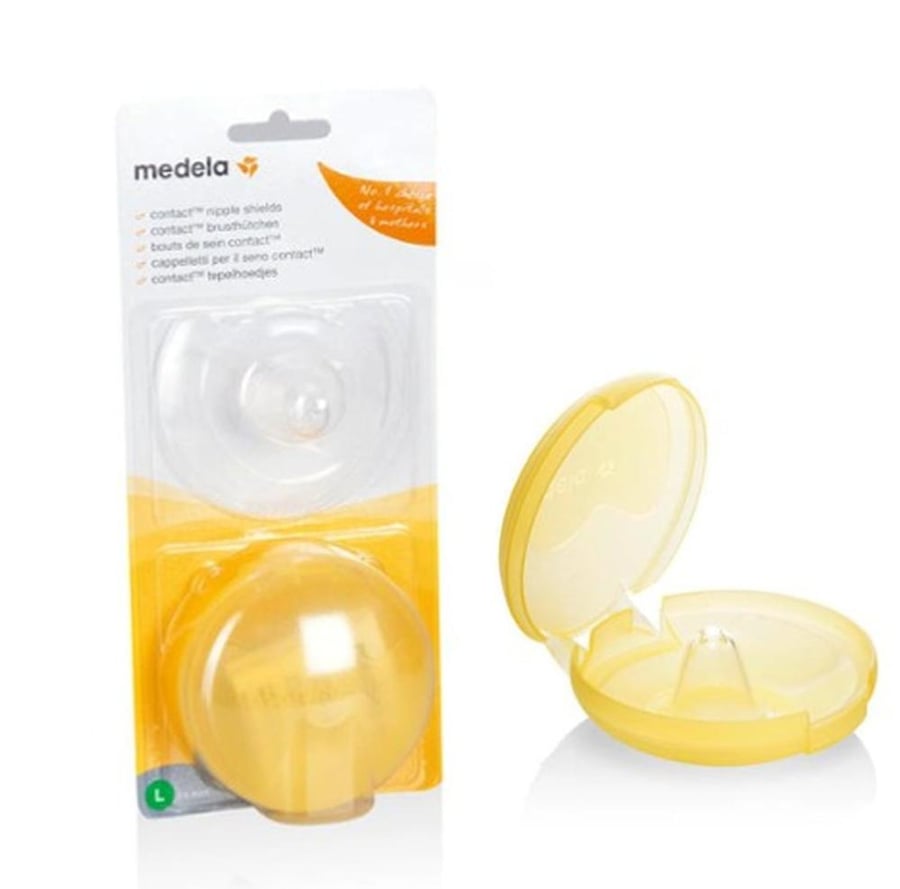 ميديلا دروع حلمات الصدر وســـــMـط 20ملم MEDELA CONTACT NIPPLE SHIELDS