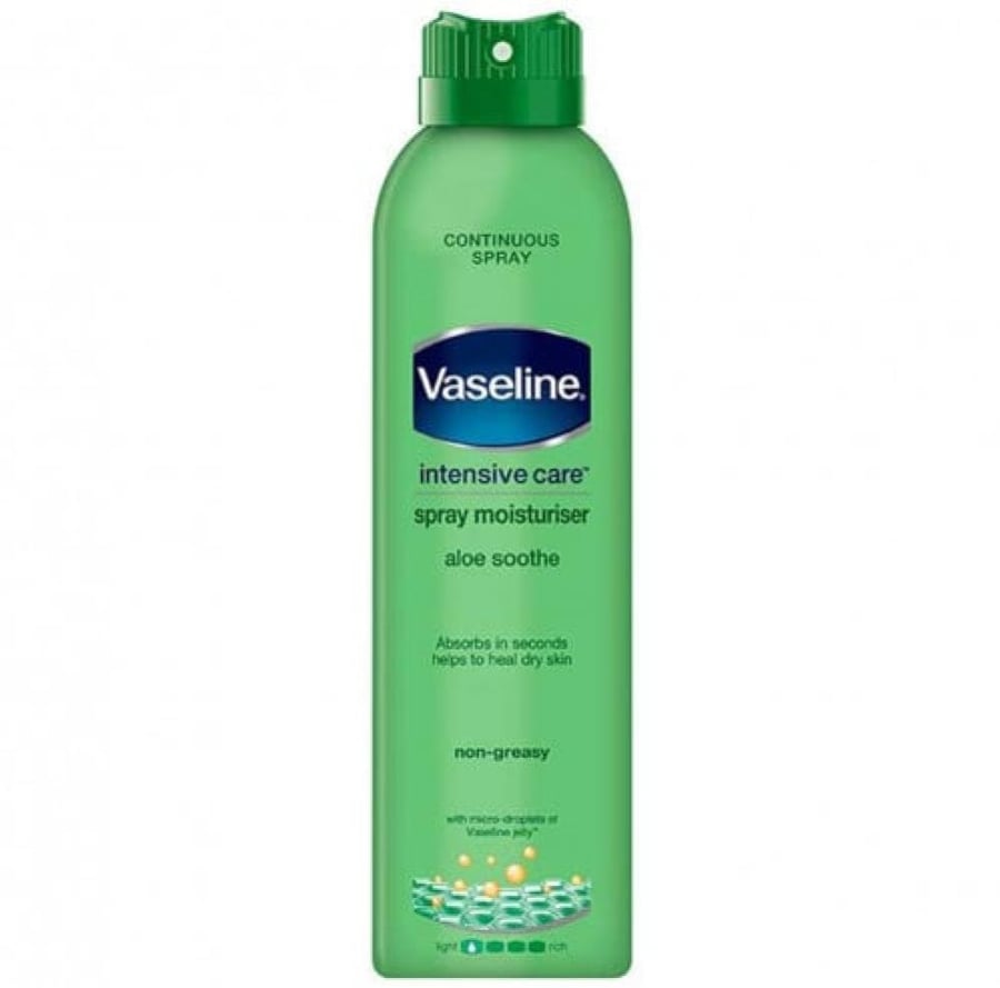 فازلين بخاخ الصبار المهدئ ترطيب وإصلاح البشرة الجافة 190 مل vaseline intensive care spray moisturizer aloe soothe